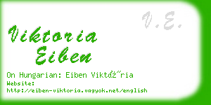 viktoria eiben business card